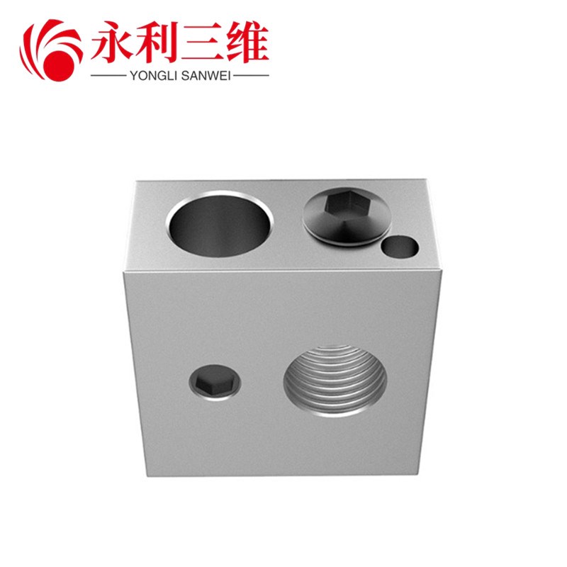 永利 3D打印机配件 加热块 Makerbot MK7 MK8专用打印头加热铝块