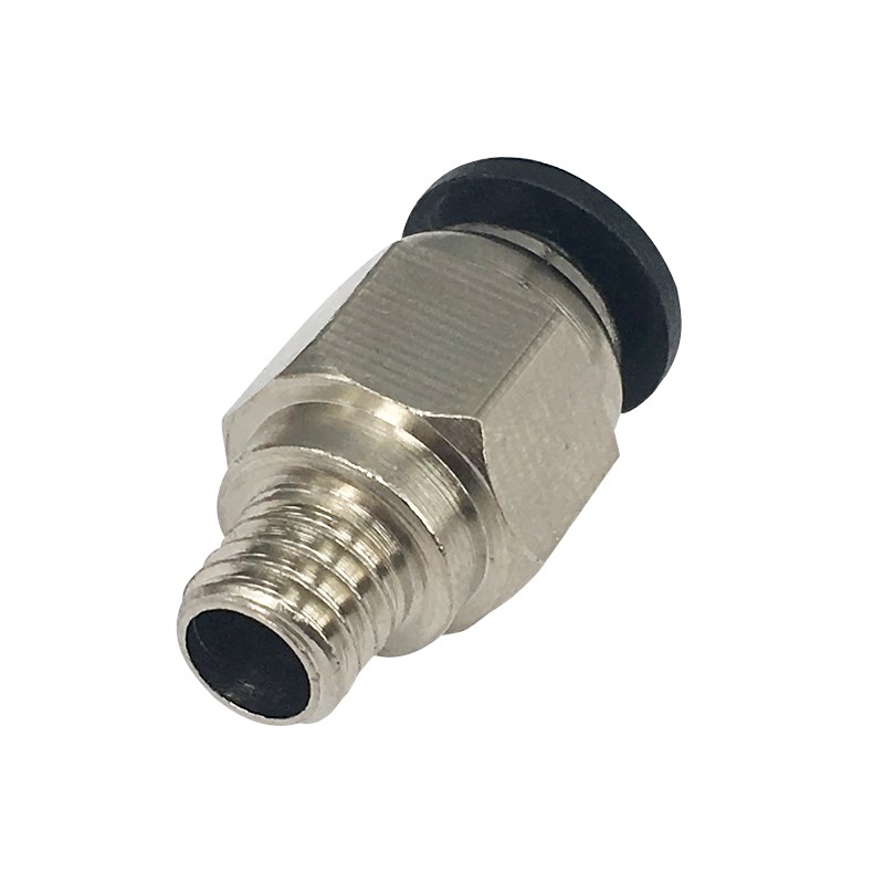 凯德3D打印机配件 PC4-M6直通式气动接头外径4MM铁氟龙贯穿接头