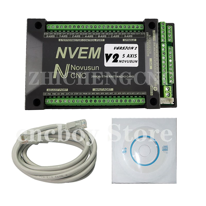 NVEM-CNC运动控制器升级3轴4轴5轴6轴mach3控制卡以太网接口