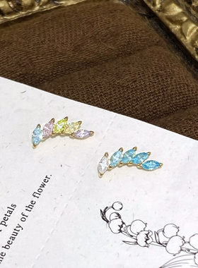 仙人 钛合金“迹盏”镀金耳钉耳蜗钉耳骨钉flat 16g 免摘睡觉防敏