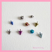 唇钉耳钉眉钉 仙人穿刺 内螺纹防 14G钛合金替换球 舌钉 16G 18G