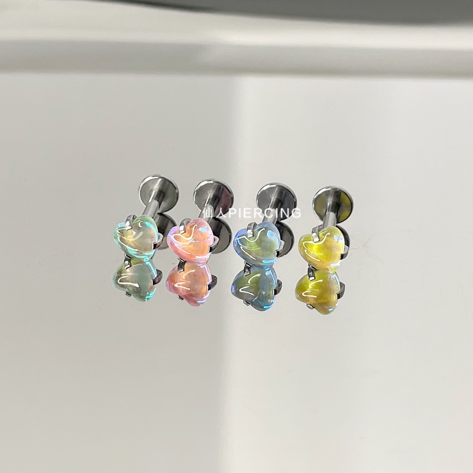 爱心耳骨钉耳钉穿刺穿刺