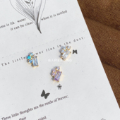 耳骨钉 仙人 flat16g内螺纹防敏 镀金耳钉 耳蜗钉 钛合金 牧云