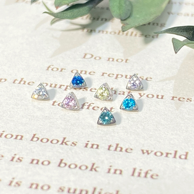 仙人 钛合金“回执”耳钉小耳朵九尾狐耳骨钉flat 16g 免摘防敏