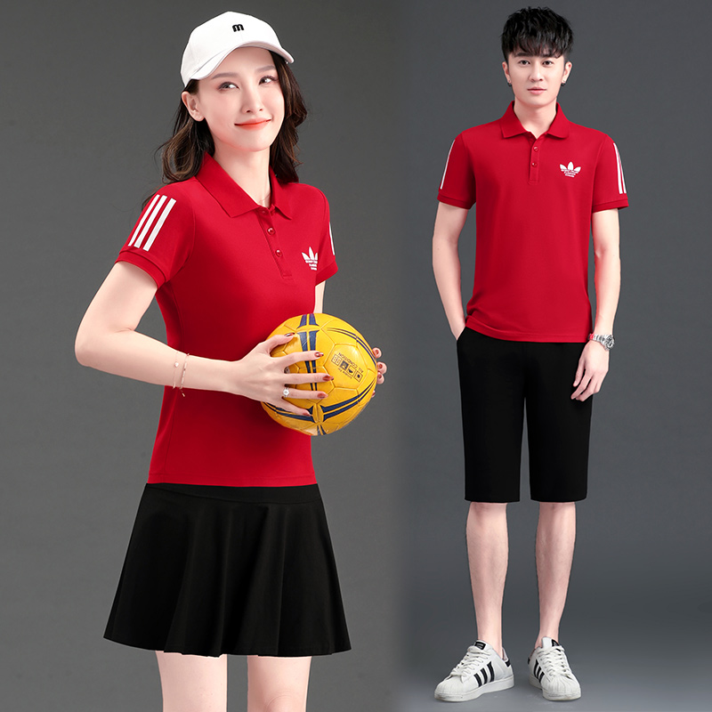 羽毛球服套装g女夏季情侣休闲运动装男防走光裤裙团体棒球网球裙