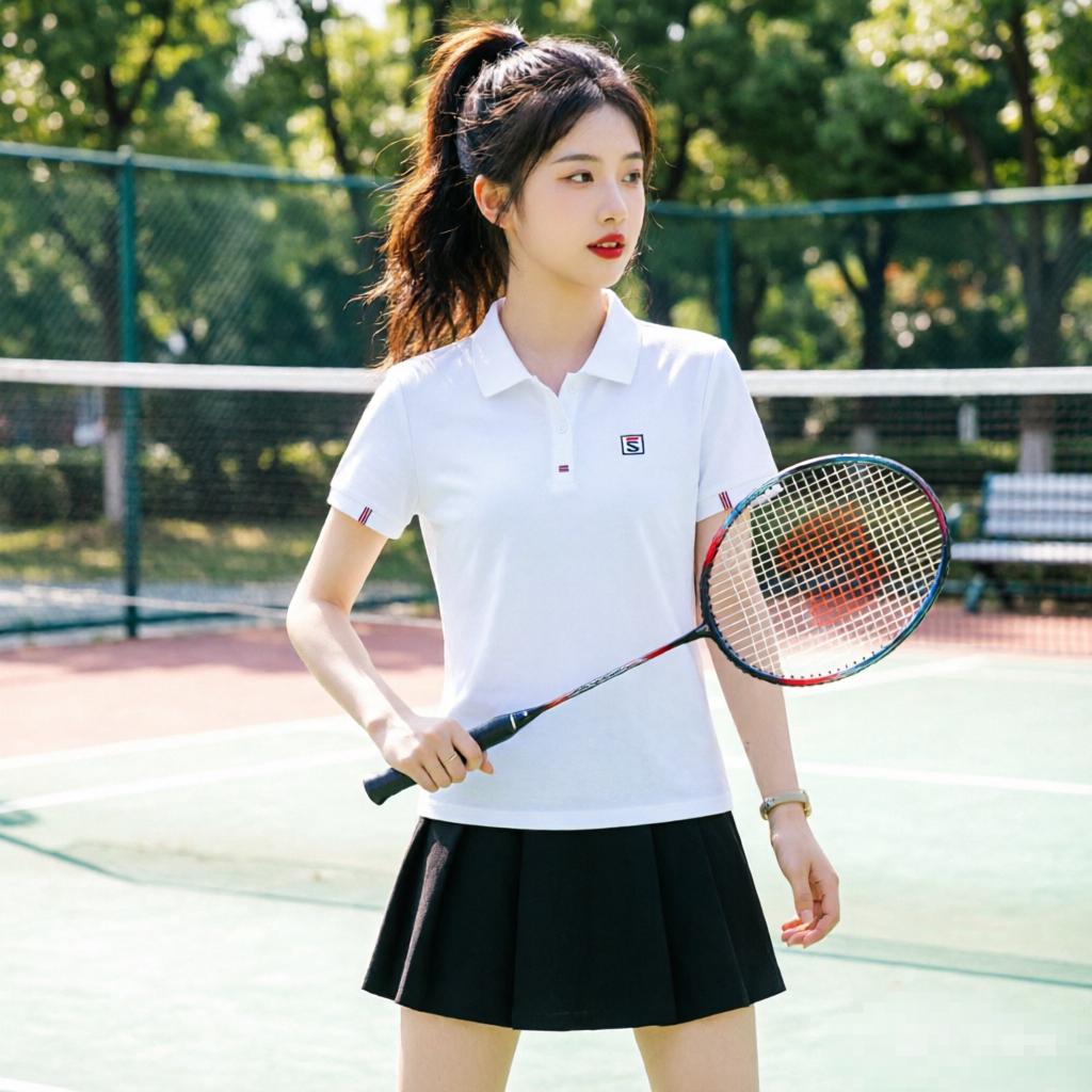 夏季休闲运动套装女短袖裤裙球服