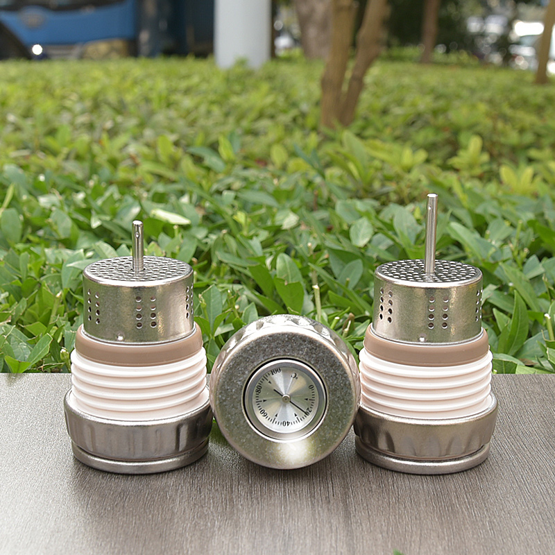 纯钛保温杯杯盖传家壶壶盖纯钛茶网机械显温防漏杯盖钛壶钛杯内盖