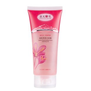 景天丽雪藏红花清肌养颜洁面露深层清洁清爽低泡不紧绷150g