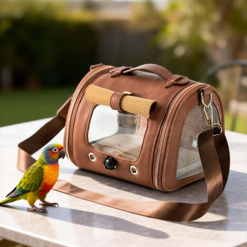 鹦鹉外出包小鸟小型宠物斜挎便携式遛鸟！4月到货！介意勿拍！