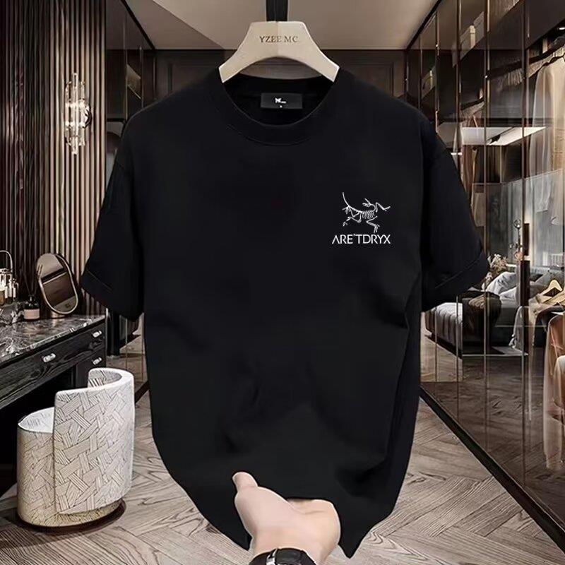 欧洲站~美式潮流！高品质USS纯棉男短袖T恤夏季新款休闲圆领宽松