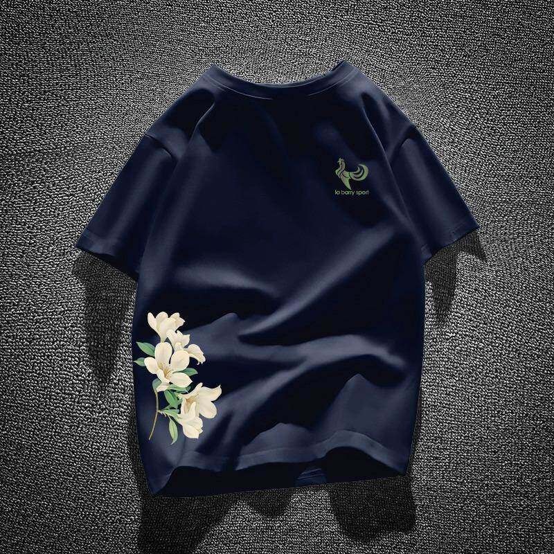 ~彰显时尚品味！纯棉短袖T恤男女款夏季薄款印花潮牌上衣