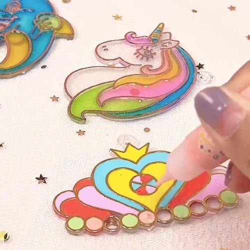 奕彩水晶胶画免烤DIY玩具