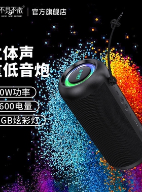 See Me Here/不见不散 E8-L无线户外蓝牙音响自行车便携式插卡小