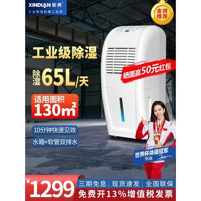 新典工业抽湿机家用别墅地下室用