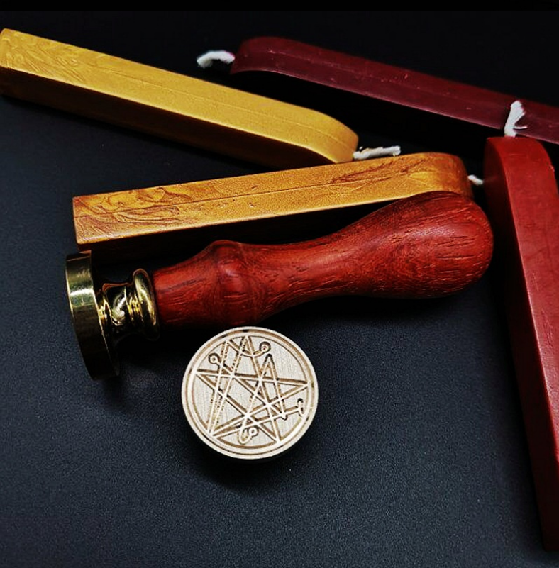 克苏鲁神话周边 死灵之门火漆印章 魔符  邮戳 火漆章