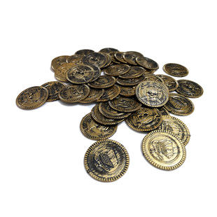 桌游代币做旧古铜币影视道具筹码布景装饰用品钱币海盗币