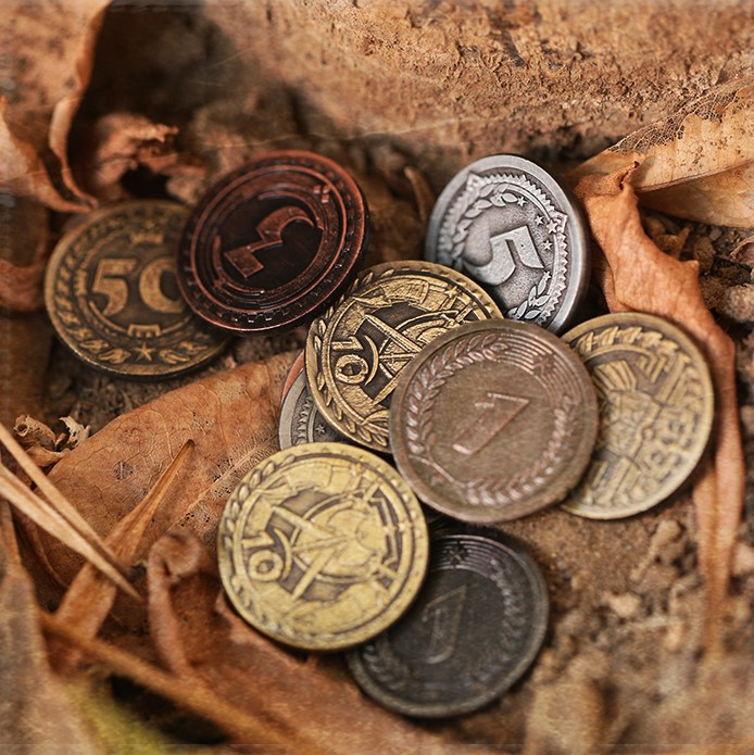 多面值金属筹码桌游通用代币