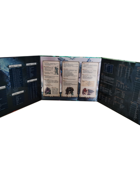 跑团 桌游龙与地下城 DND 5版 简中磁吸城主帷幕 TRPG主持人屏风