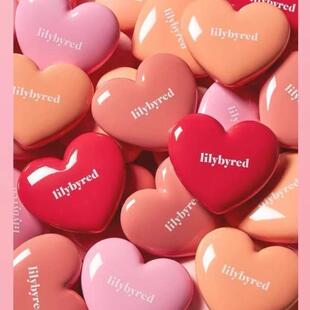 韩国Lilybyred爱心可爱单色腮红膏自然元气少女粉嫩学生平价正品