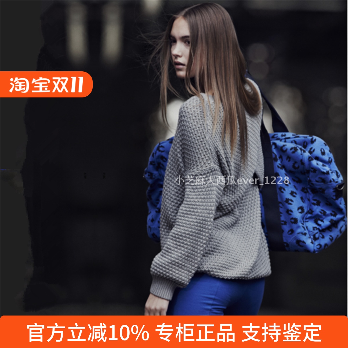 adidas三叶草专柜正品BLUE蓝标系列火花休闲单肩背包旅行包Z37209