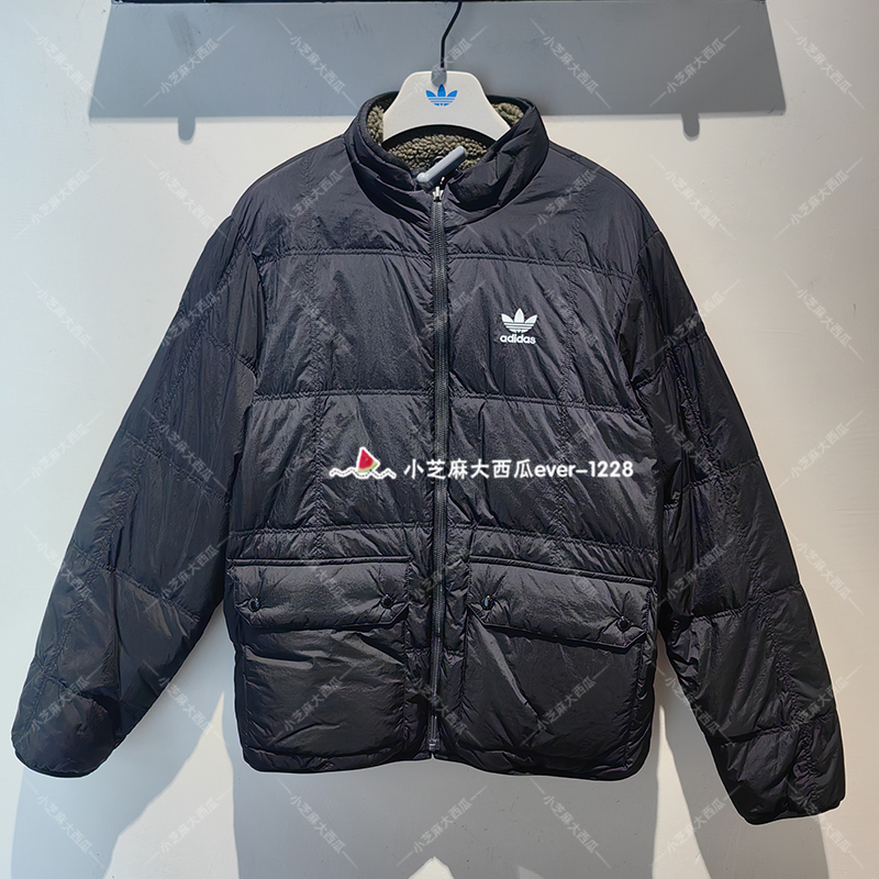 adidas三叶草运动鸭绒羽绒服