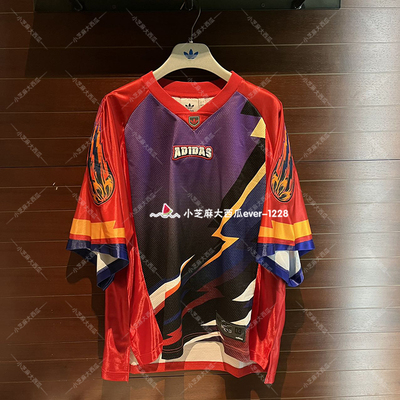 adidas三叶草运动球衣短袖T恤