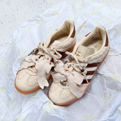adidas三叶草GAZELLE INDOOR经典运动板鞋舒适德训鞋T头鞋JS1418
