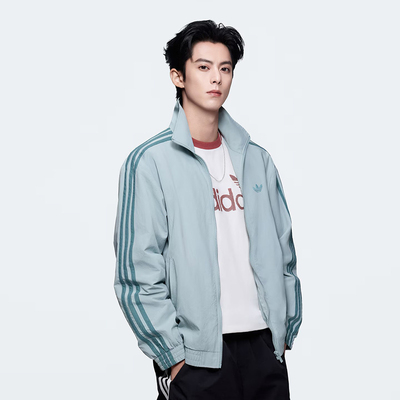 adidas三叶草日常针织运动外套