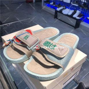 Friendship三方联名情侣款 adidas Nigo Pharrell S42575 拖鞋