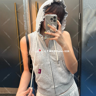 adidas三叶草正品迪士尼联名款连帽无袖运动背心外套KY8319KY8320