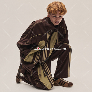 adidas三叶草正品SFTM联名男女双向拉链立领运动夹克外套JN0740