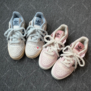 adidas三叶草FORUM LOW女子休闲篮球风板鞋运动鞋KJ4299KJ4300