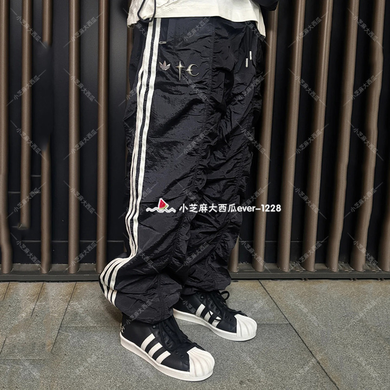 adidas三叶草宽松运动休闲长裤