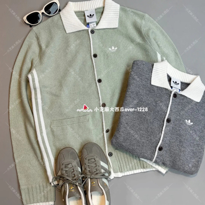 adidas三叶草DLXC针织开衫