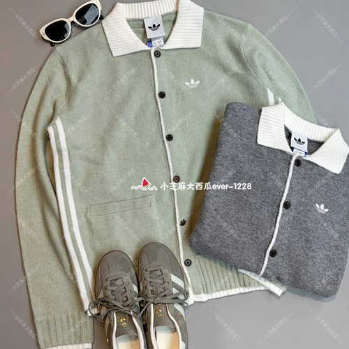 adidas三叶草DLXC针织开衫