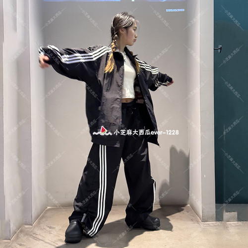 adidas三叶草复古运动休闲外套