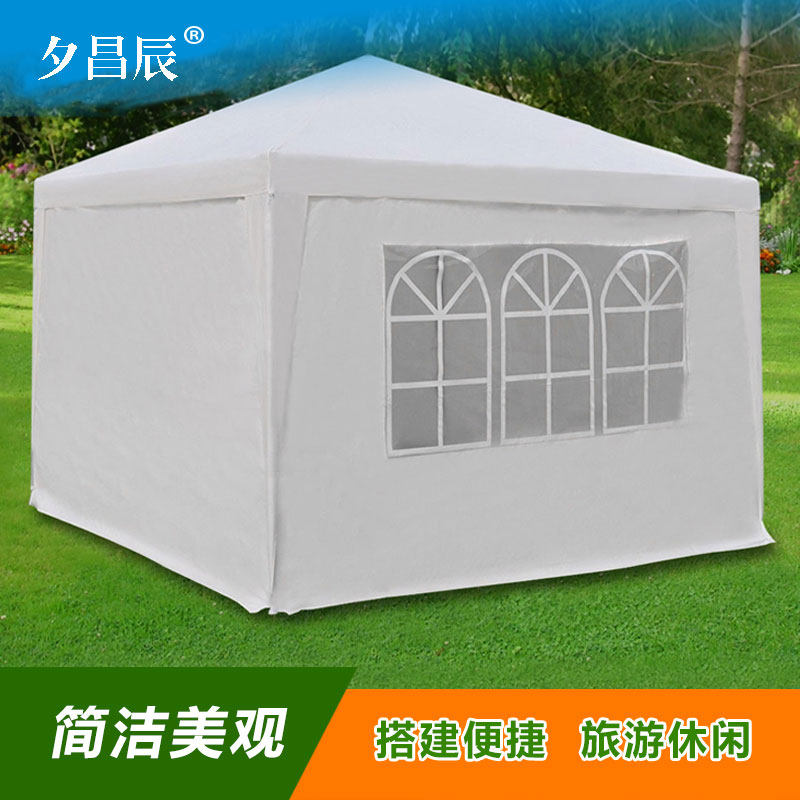 外贸户外3米遮阳棚雨折叠帐篷摆摊夜市四脚篷汽车篷活动宴会蓬伞