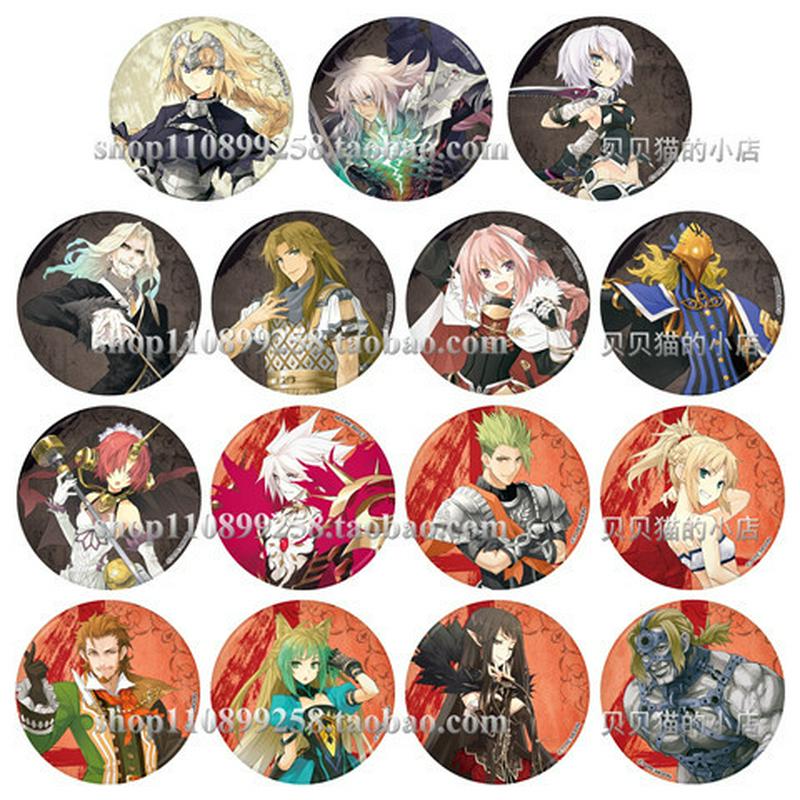 FateApocrypha徽章FATE系列吧唧贞德莫德雷德迦尔纳喀戎动漫胸章L