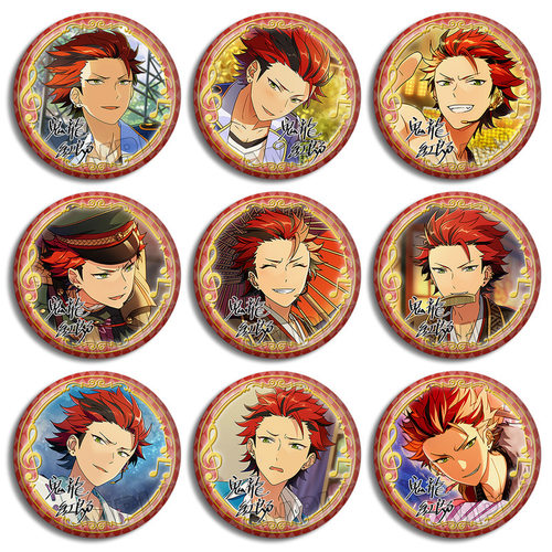 偶像梦幻祭Kiryu Kuro鬼龙红郎红月团徽章吧唧动漫金属胸章现货