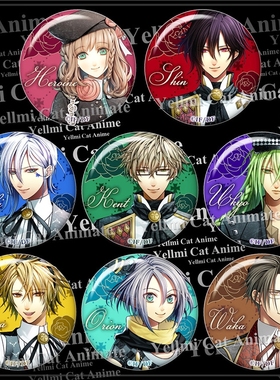 失忆症徽章 AMNESIA 精灵情缘动漫游戏胸章挂件随身镜8款吧唧/A