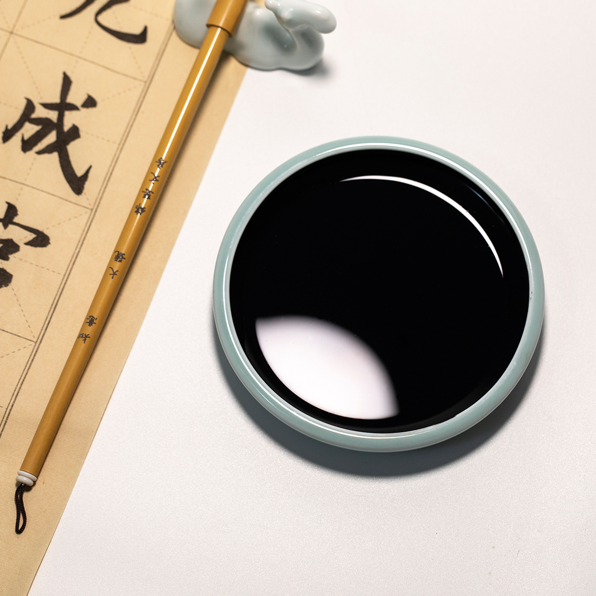 墨汁桐油烟毛笔书法专用练字专用