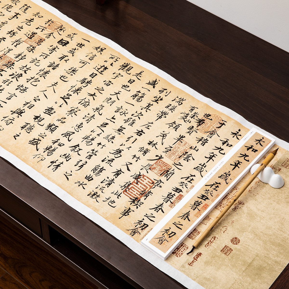 锦瑟文房蜡染宣纸兰亭序印章作品纸长卷四尺对开半生熟小楷小行书,文具电教/文化用品/商务用品,宣纸,淘宝优惠券,粉丝福利购,淘宝优惠卷