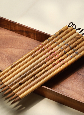 锦瑟文房听雨小楷狼毫毛笔专业级王羲之手札行书专用赵孟文征明