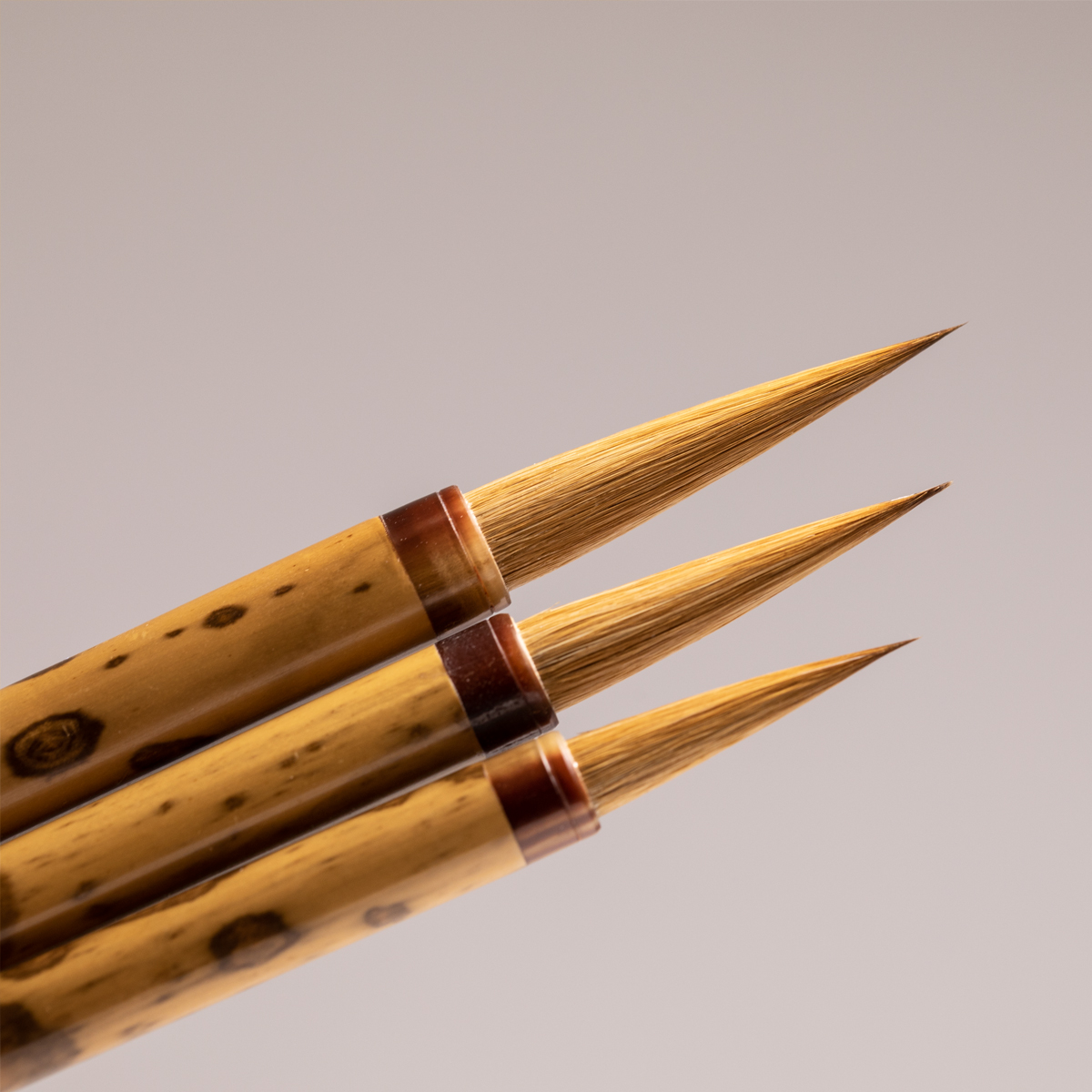 辽尾纯狼毫行书毛笔锦瑟文房