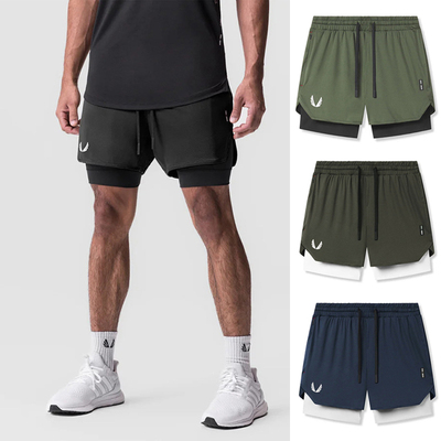 美式高弹力运动防走光三分裤速干