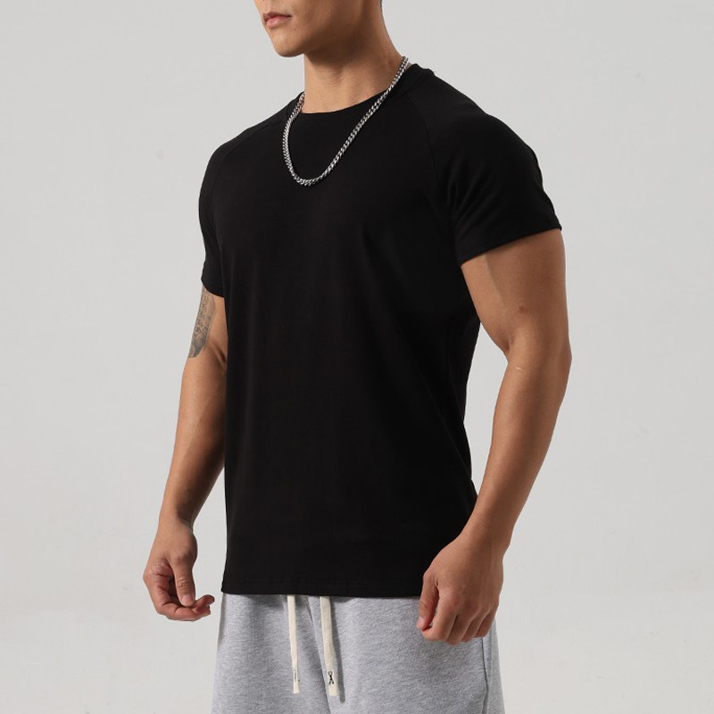 运动短袖t恤男紧身衣棉质夏季休闲兄弟跑步篮球训练肌肉健身上衣