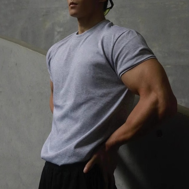 美式重磅小领口短袖230克