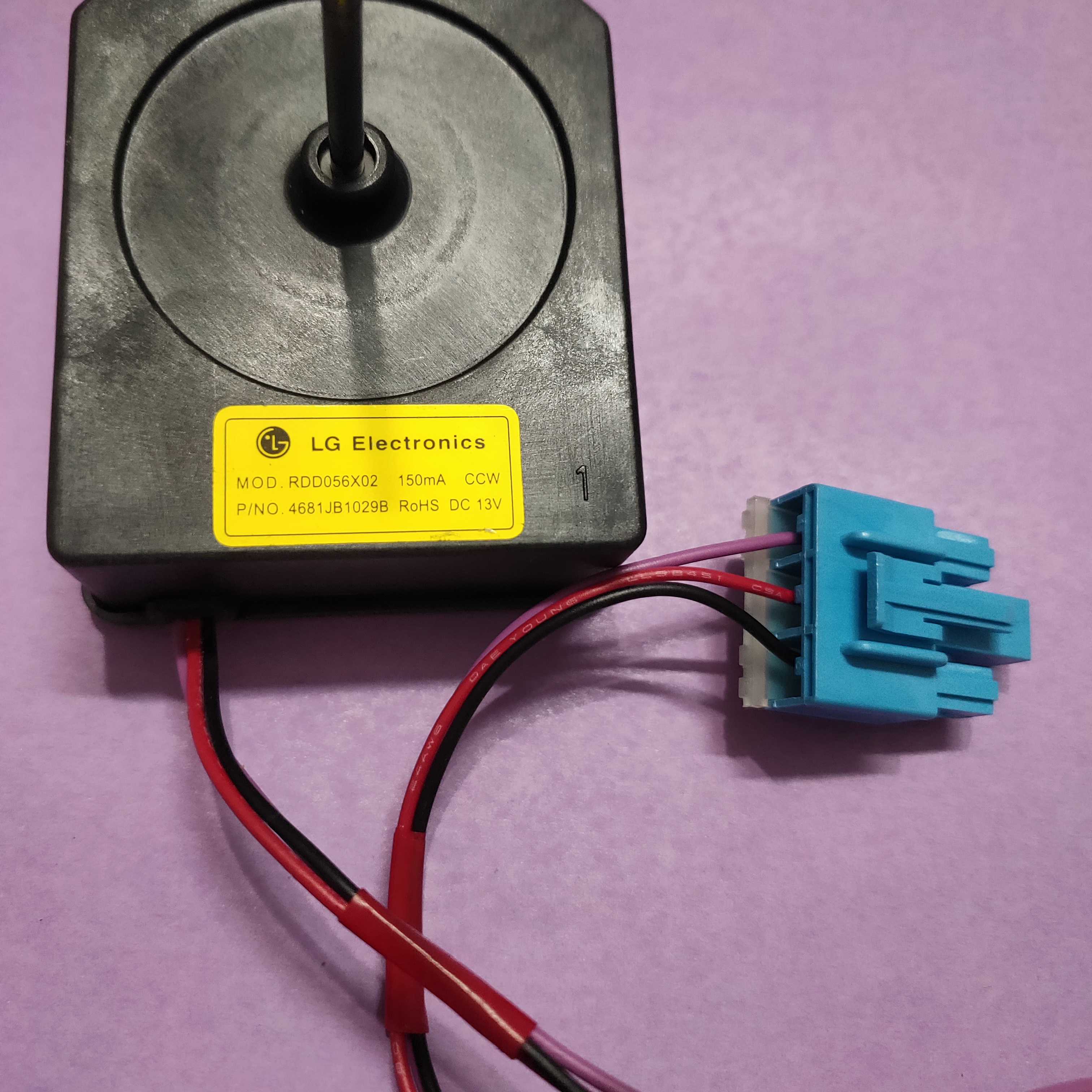 适用LG双门对开门冰箱散热风扇电机MOD.RDD056X02风机4681JB1029B