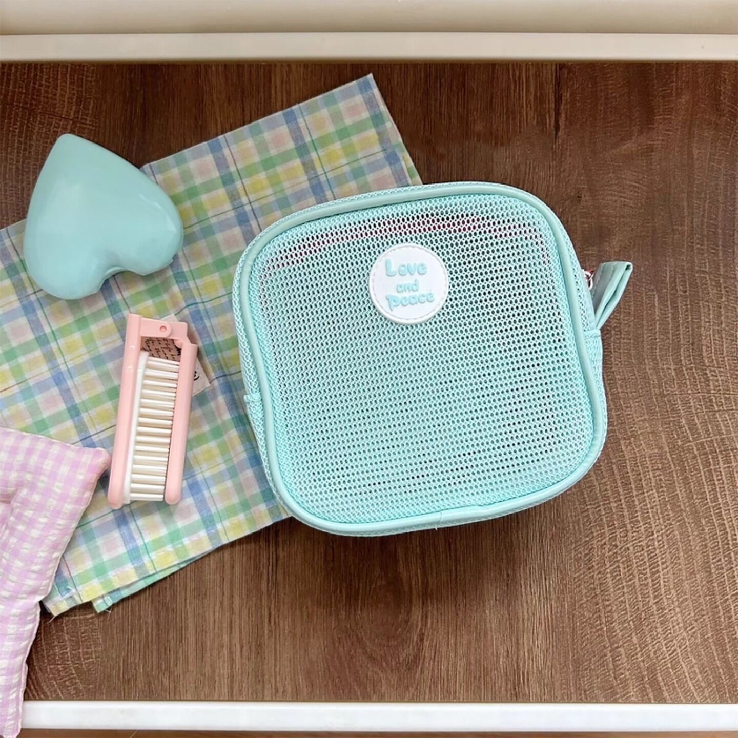 便携小化妆包口红化妆品小样套装便携零钱包小号补妆旅行洗漱包