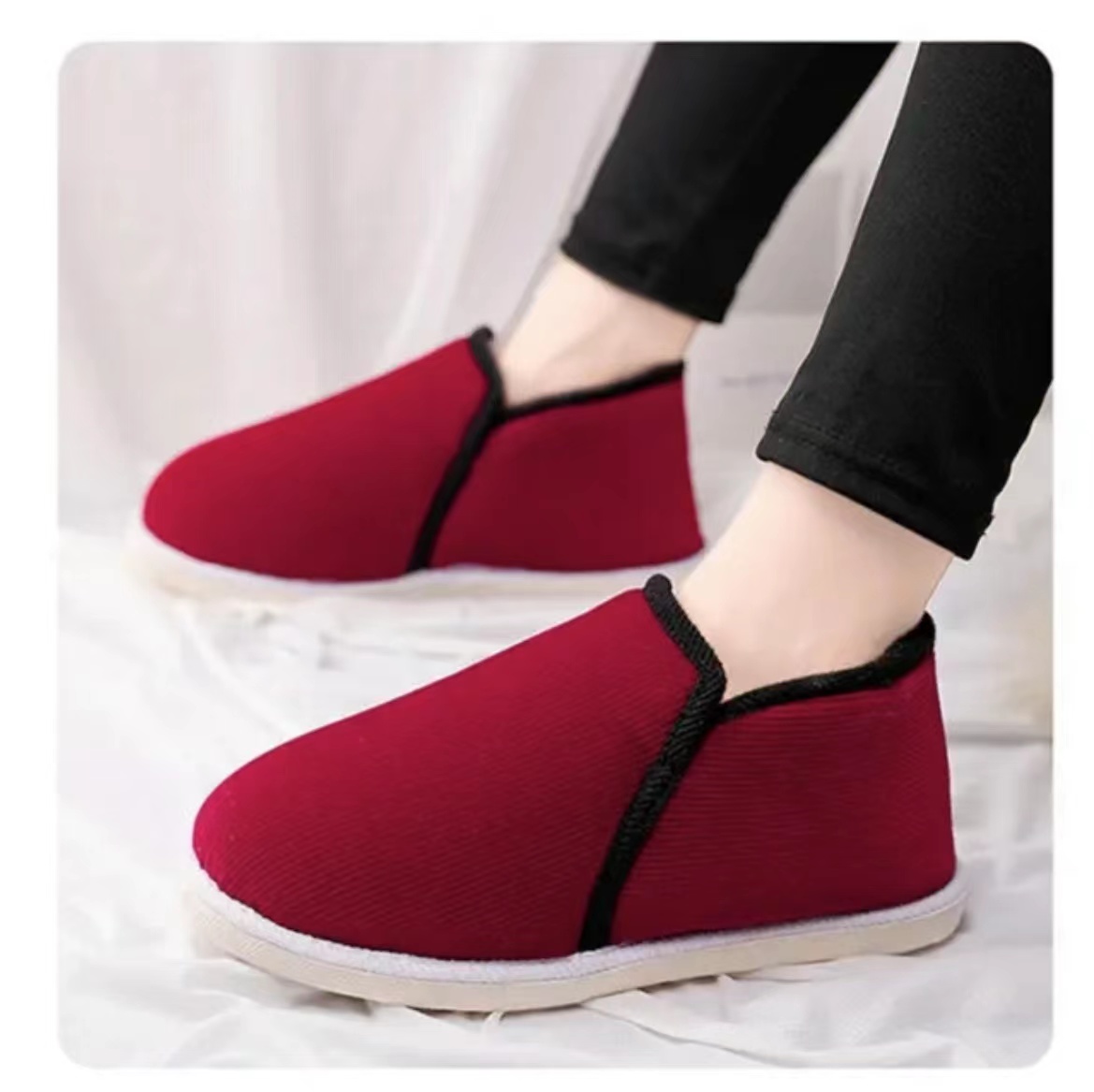 何航冬季大棉鞋加绒加厚